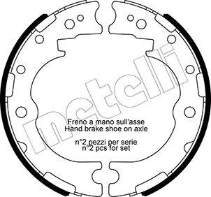 Metelli 53-0637 - Kit ganasce, Freno stazionamento autozon.pro