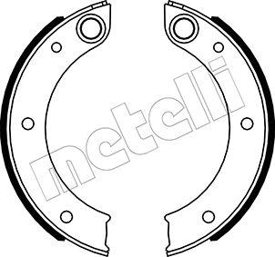 Metelli 53-0620 - Kit ganasce, Freno stazionamento autozon.pro