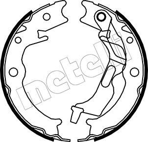 Metelli 53-0052 - Kit ganasce, Freno stazionamento autozon.pro