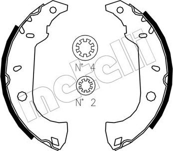 Metelli 53-0067J - Kit ganasce freno autozon.pro