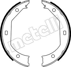 Metelli 53-0017 - Kit ganasce, Freno stazionamento autozon.pro