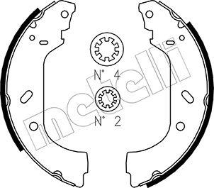 Metelli 53-0074 - Kit ganasce freno autozon.pro