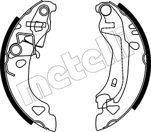 Metelli 53-0070 - Kit ganasce freno autozon.pro