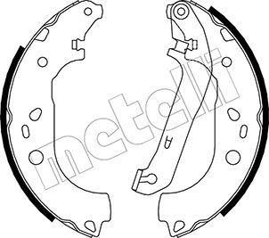 Metelli 53-0142 - Kit ganasce freno autozon.pro