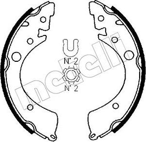 Metelli 53-0151 - Kit ganasce freno autozon.pro