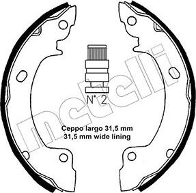 Metelli 53-0165 - Kit ganasce freno autozon.pro