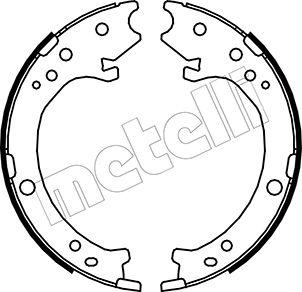 Metelli 53-0161 - Kit ganasce, Freno stazionamento autozon.pro