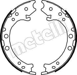 Metelli 53-0162 - Kit ganasce, Freno stazionamento autozon.pro