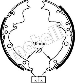 Metelli 53-0109 - Kit ganasce freno autozon.pro