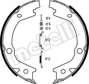 Metelli 53-0184K - Kit ganasce, Freno stazionamento autozon.pro