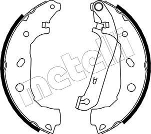 Metelli 53-0138 - Kit ganasce freno autozon.pro