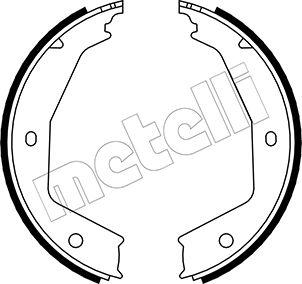 Metelli 53-0331 - Kit ganasce, Freno stazionamento autozon.pro