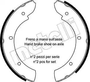 Metelli 53-0371 - Kit ganasce, Freno stazionamento autozon.pro