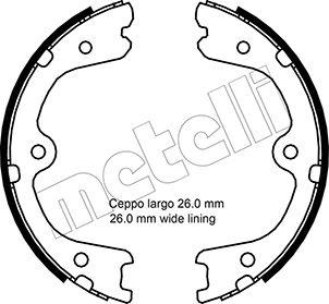 Metelli 53-0298 - Kit ganasce, Freno stazionamento autozon.pro