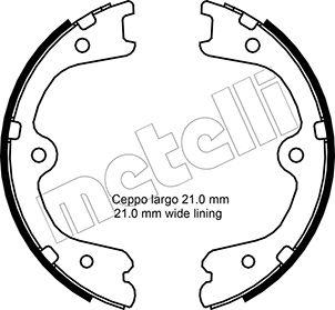 Metelli 53-0297 - Kit ganasce, Freno stazionamento autozon.pro