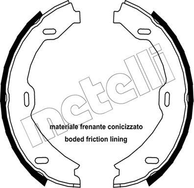 Metelli 53-0241 - Kit ganasce, Freno stazionamento autozon.pro