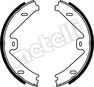 Metelli 53-0250 - Kit ganasce, Freno stazionamento autozon.pro