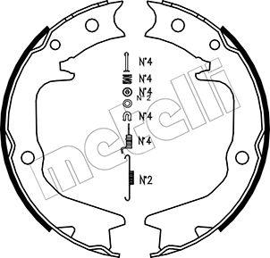 Metelli 53-0265K - Kit ganasce, Freno stazionamento autozon.pro