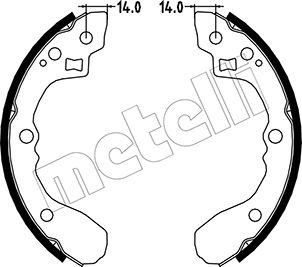 Metelli 53-0217 - Kit ganasce freno autozon.pro