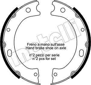 Metelli 53-0289 - Kit ganasce, Freno stazionamento autozon.pro