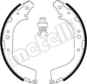 Metelli 53-0280 - Kit ganasce freno autozon.pro