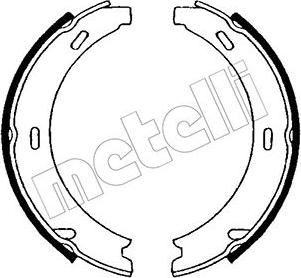 Metelli 53-0234 - Kit ganasce, Freno stazionamento autozon.pro