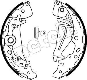 Metelli 53-0226 - Kit ganasce freno autozon.pro