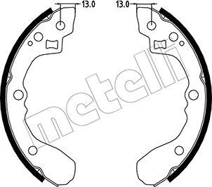 Metelli 53-0220 - Kit ganasce freno autozon.pro