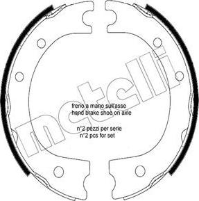 Metelli 53-0704 - Kit ganasce, Freno stazionamento autozon.pro