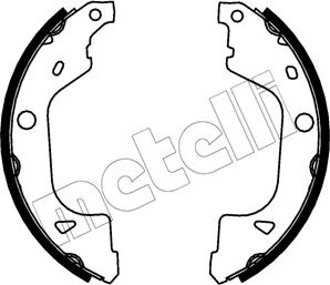 Metelli 53-0775 - Kit ganasce freno autozon.pro