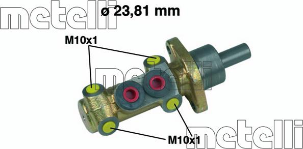 Metelli 05-0418 - Cilindro maestro del freno autozon.pro