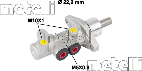 Metelli 05-0549 - Cilindro maestro del freno autozon.pro