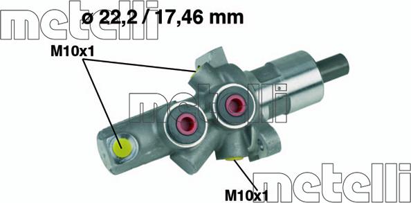 Metelli 05-0175 - Cilindro maestro del freno autozon.pro