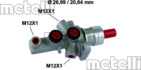 Metelli 05-0858 - Cilindro maestro del freno autozon.pro