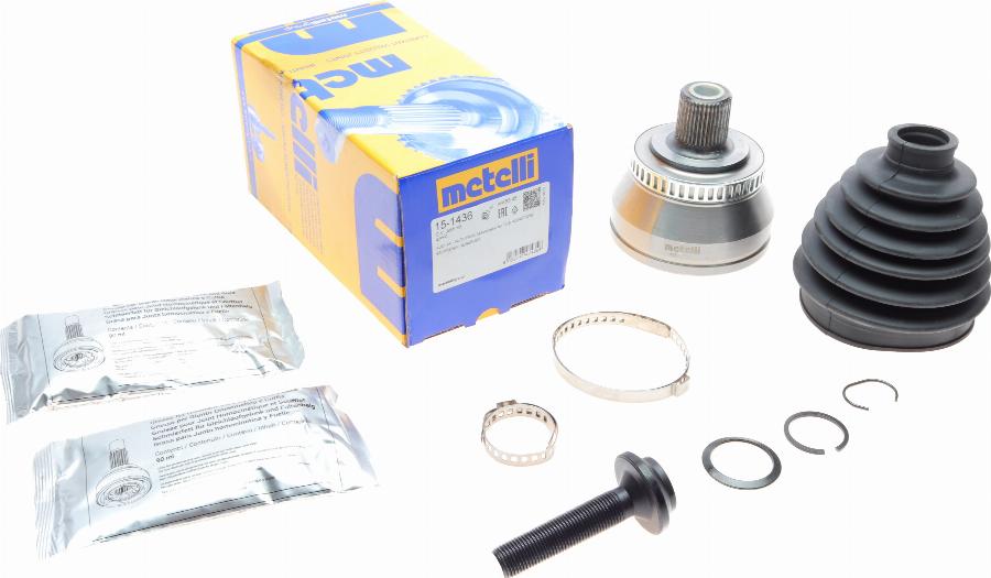 Metelli 15-1436 - Kit giunti, Semiasse autozon.pro