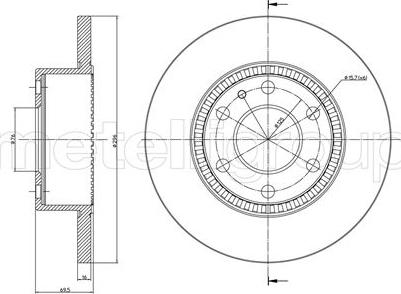 Metelli 23-0910C - Discofreno autozon.pro