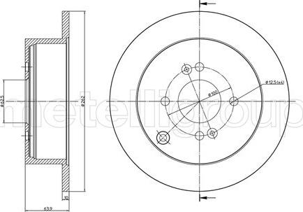 Metelli 23-0931C - Discofreno autozon.pro