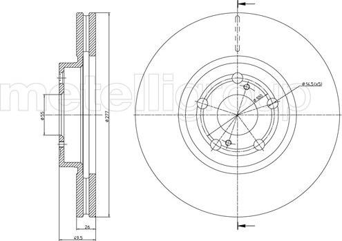 Metelli 23-0970C - Discofreno autozon.pro