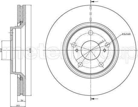 Metelli 23-0978C - Discofreno autozon.pro