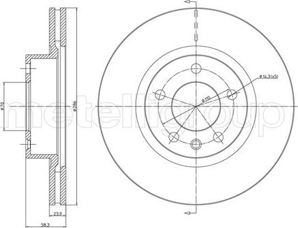 Metelli 23-0446 - Discofreno autozon.pro