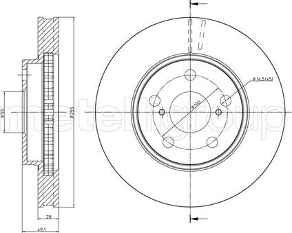 Metelli 23-0447 - Discofreno autozon.pro