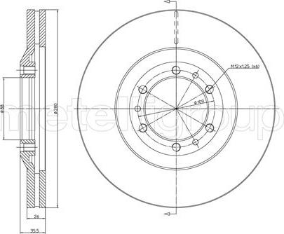 Metelli 23-0452 - Discofreno autozon.pro