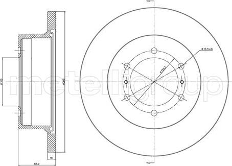 Metelli 23-0464 - Discofreno autozon.pro