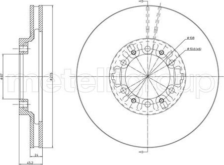 Metelli 23-0463 - Discofreno autozon.pro