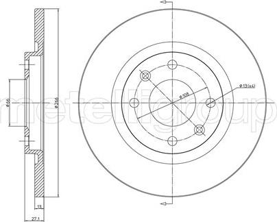 Metelli 23-0401C - Discofreno autozon.pro