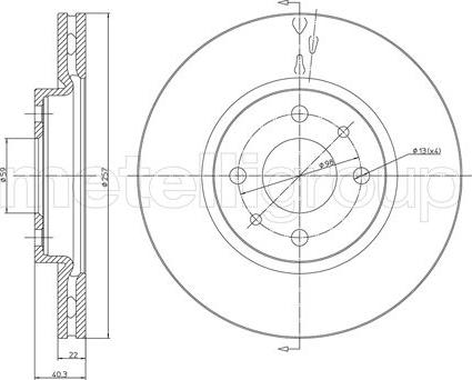 Metelli 23-0407C - Discofreno autozon.pro