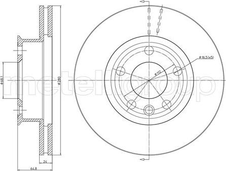 HELLA 8DD 355 127-061 - Discofreno autozon.pro