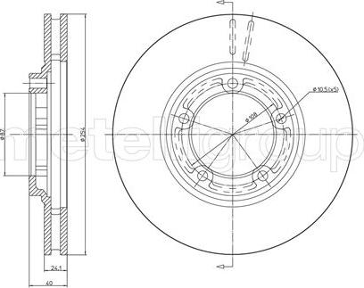 Metelli 23-0596 - Discofreno autozon.pro