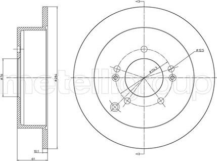 Metelli 23-0592C - Discofreno autozon.pro