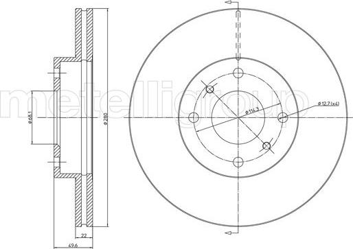 Metelli 23-0545 - Discofreno autozon.pro